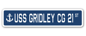 USS Gridley Cg 21 Street Vinyl Decal Sticker