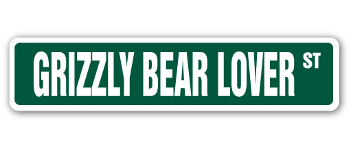 Grizzly Bear Lover Street Vinyl Decal Sticker