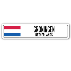 Groningen, Netherlands Street Vinyl Decal Sticker