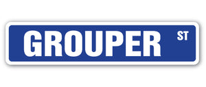 Grouper Street Vinyl Decal Sticker