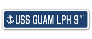 USS Guam Lph 9 Street Vinyl Decal Sticker