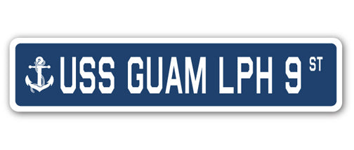 USS Guam Lph 9 Street Vinyl Decal Sticker
