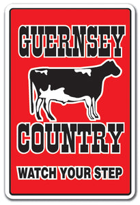 GUERNSEY COUNTRY Sign