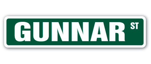 Gunnar Street Vinyl Decal Sticker