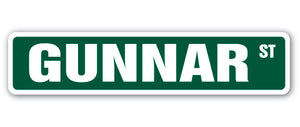 GUNNAR Street Sign