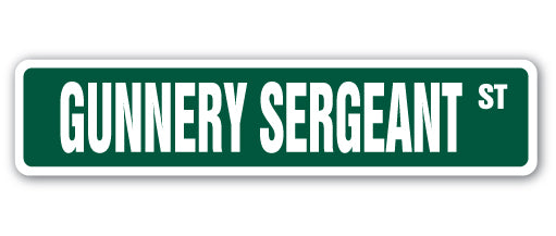 Gunnery Sergeant Street Vinyl Decal Sticker