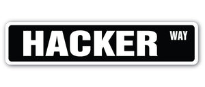 Hacker Way Street Vinyl Decal Sticker