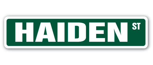 HAIDEN Street Sign