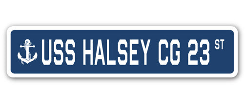 USS Halsey Cg 23 Street Vinyl Decal Sticker