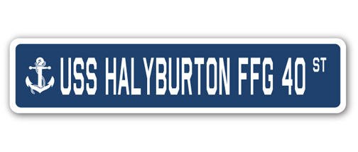 USS Halyburton Ffg 40 Street Vinyl Decal Sticker