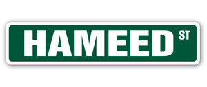 HAMEED Street Sign