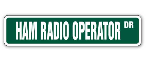 Ham Radio Operator Street Vinyl Decal Sticker