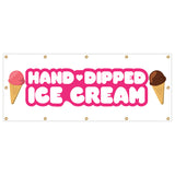 Hand Dipped Ice Cream Banner