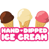 Hand Dipped Ice Cream Die Cut Decal