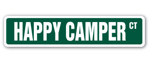 Happy Camper Street Vinyl Decal Sticker