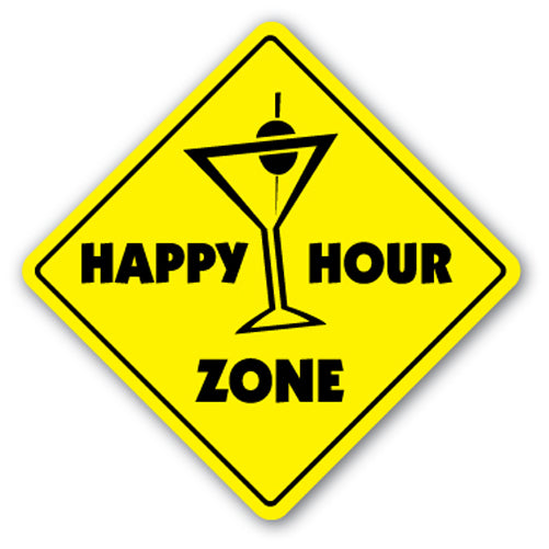 Happy Hour Zone Vinyl Decal Sticker