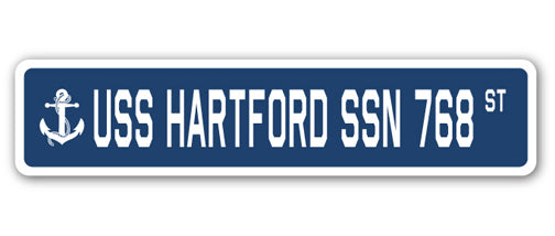USS Hartford Ssn 768 Street Vinyl Decal Sticker
