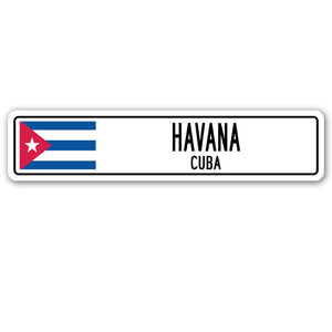 Havana, Cuba Street Vinyl Decal Sticker