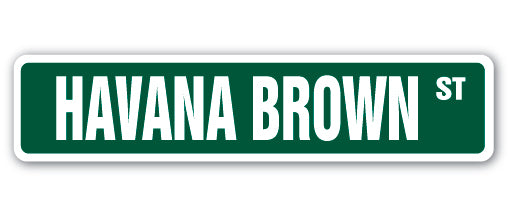 HAVANA BROWN Street Sign