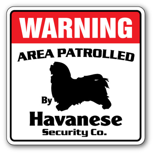 Havanese Security Vinyl Decal Sticker