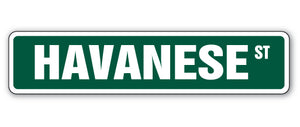 Havanese Street Vinyl Decal Sticker