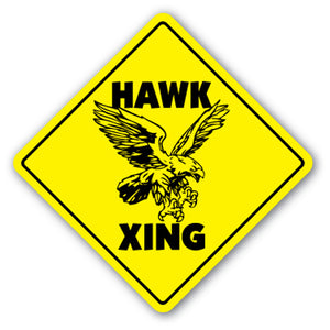 Hawk Crossing Vinyl Decal Sticker