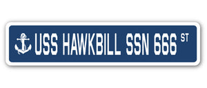 USS Hawkbill Ssn 666 Street Vinyl Decal Sticker