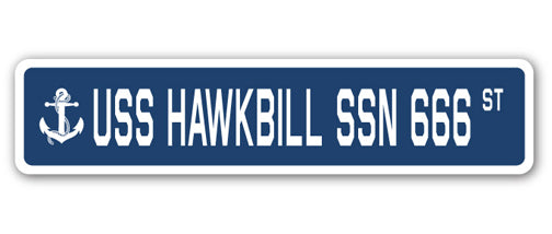 USS Hawkbill Ssn 666 Street Vinyl Decal Sticker