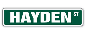 Hayden Street Vinyl Decal Sticker