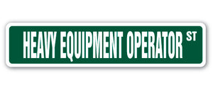 Heavy Equipment Operator Street Vinyl Decal Sticker