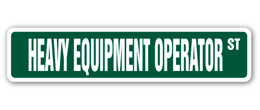 Heavy Equipment Operator Street Vinyl Decal Sticker