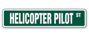 Helicopter Pilot Street Vinyl Decal Sticker