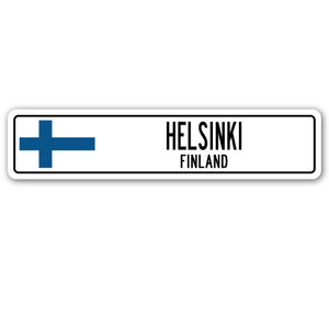 HELSINKI, FINLAND Street Sign