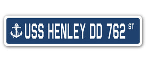 USS Henley Dd 762 Street Vinyl Decal Sticker