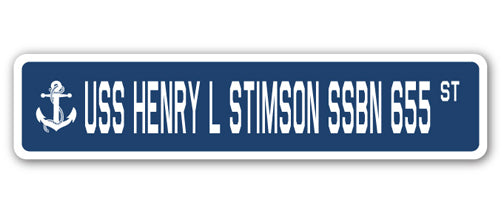 USS Henry L Stimson Ssbn 655 Street Vinyl Decal Sticker