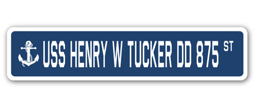USS Henry W Tucker Dd 875 Street Vinyl Decal Sticker