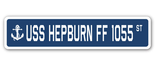 USS Hepburn Ff 1055 Street Vinyl Decal Sticker