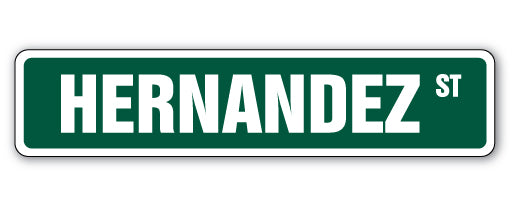 Hernandez Street Vinyl Decal Sticker