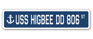 USS Higbee Dd 806 Street Vinyl Decal Sticker