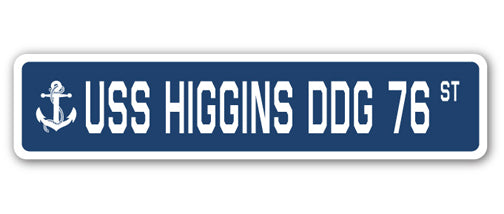 USS Higgins Ddg 76 Street Vinyl Decal Sticker