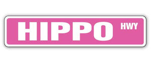 Hippo Street Vinyl Decal Sticker