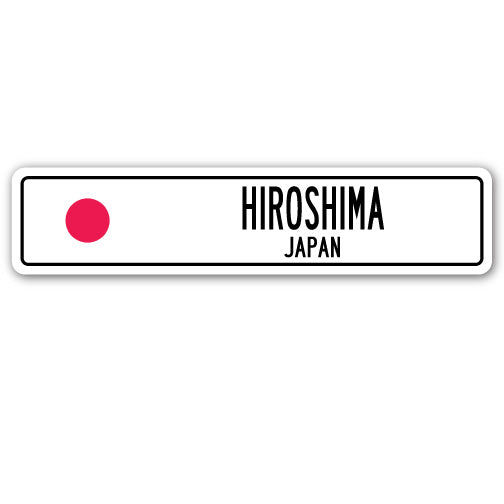 Hiroshima, Japan Street Vinyl Decal Sticker