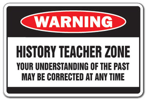 History Teacher Zone School Book Gift Middle High Vinyl Decal Sticker