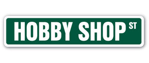 Hobby Shop Street Vinyl Decal Sticker