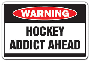 Hockey Addict Vinyl Decal Sticker