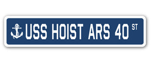 USS Hoist Ars 40 Street Vinyl Decal Sticker