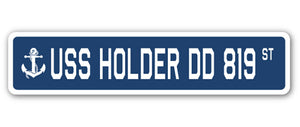 USS Holder Dd 819 Street Vinyl Decal Sticker