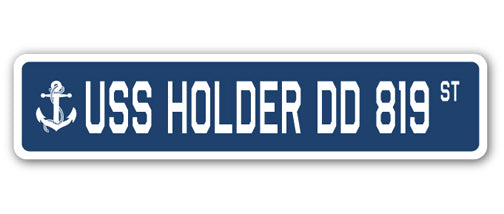 USS Holder Dd 819 Street Vinyl Decal Sticker