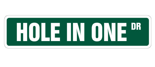 Hole In One Street Vinyl Decal Sticker