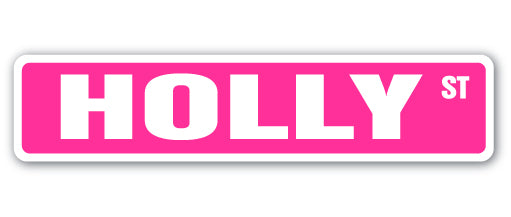 Holly Street Vinyl Decal Sticker